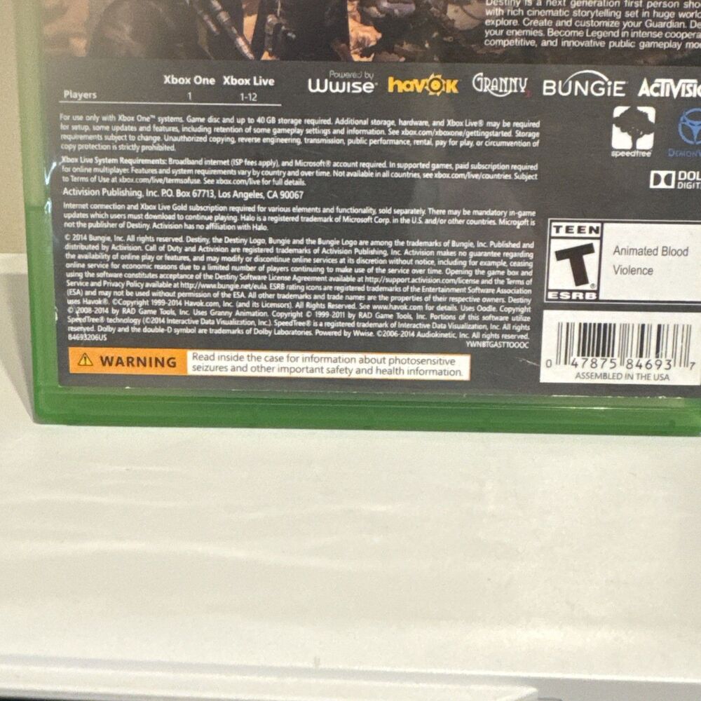 Microsoft Xbox One Destiny Game Untested - Picture 3 of 7